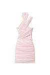 alexander wang 人造绒面革迷你吊带连衣裙 light pink