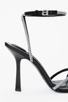 alexander wang dahlia 105 水晶凉鞋 black/clear