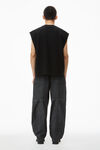 Alexander Wang black 棉质立体标志肌肉背心