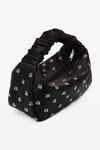 alexander wang 烫钻scrunchie迷你手提包 black