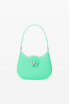 alexander wang w legacy small hobo in pvc mint julep