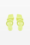 Alexander Wang fluo yellow julie 105 毫米尼龙管状凉鞋