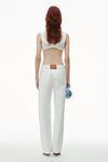 Alexander Wang vintage white ez 中腰直筒牛仔裤