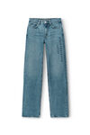 Alexander Wang vintage light indigo 压纹徽标装饰 ez 中腰牛仔裤