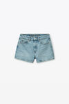 Alexander Wang vintage faded indigo shorty 高腰牛仔短裤