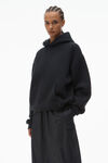 Alexander Wang black 密绒连帽衫