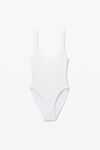 alexander wang 纹理提花平纹针织连体衣 white