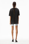 Alexander Wang acid black acid wash tee in high twist jersey