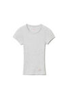 SHORT-SLEEVE TEE IN RIBBED COTTON