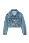 Alexander Wang vintage medium indigo 牛仔紧身机车夹克