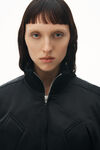 Alexander Wang black bomber jacket in sateen