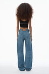 Alexander Wang black logo elastic bra in ribbed jersey