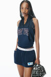 Alexander Wang navy deconstructed athletic mesh skort
