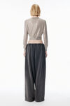 Alexander Wang champagne champagne crystal hotfix sheer cardigan
