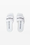 Alexander Wang white aw 尼龙泳池拖鞋