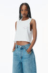 Alexander Wang vintage white logo muscle tank