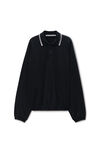 Alexander Wang black 长袖 polo 衬衫