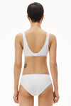 alexander wang brief underwear in ribbed jersey white