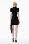 Alexander Wang black black wool-blend hotfix dress