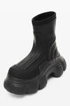 alexander wang storm ankle boot in rubber black