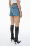 Alexander Wang vintage medium indigo shorty high-rise short in denim