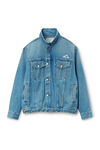 Alexander Wang vintage light indigo regen 轻盈牛仔布运动夹克