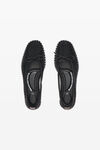 Alexander Wang black lina ballchain flat in mesh