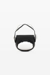 alexander wang dome mini bag in smooth cow leather black