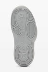 alexander wang aw hoop sneaker in glitter silver