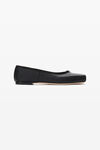 alexander wang billie flat in capretto black