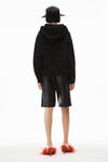 alexander wang 硬挺毛圈布连帽衫 black