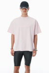 Alexander Wang light pink 粉色棉质混纺加大款 t 恤