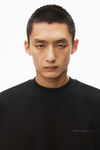 Alexander Wang black 棉质立体标志肌肉背心