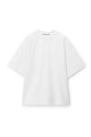 alexander wang beefy graphic tee in japanese jersey white