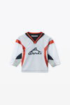 Alexander Wang white/red graphic logo top