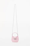 alexander wang w legacy micro hobo in leather prism pink
