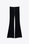 Alexander Wang black mid-rise zip pant in jersey