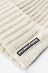 Alexander Wang ivory 徽标旗标装饰罗纹无檐帽