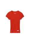 alexander wang 罗纹棉短袖 t 恤 red