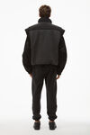 alexander wang 酸洗密绒运动裤 acid black
