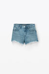 Bite High Rise Denim Short with logo pocket