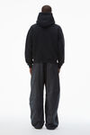 Alexander Wang black 密绒连帽衫