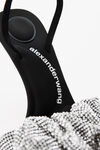 alexander wang julie 水晶发圈凉鞋 black