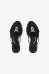 alexander wang nala 105 徽标缎面凉鞋 black