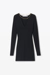Alexander Wang black logo nameplate dress