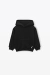 alexander wang essential毛圈布连帽衫 black