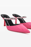 alexander wang delphine 65 徽标粘胶纤维系带穆勒鞋 pink