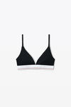 Alexander Wang black bralette in ribbed jersey