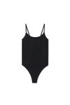 Alexander Wang black cami bodysuit in ribbed jersey