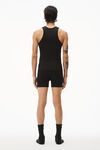 alexander wang 罗纹棉背心 black
